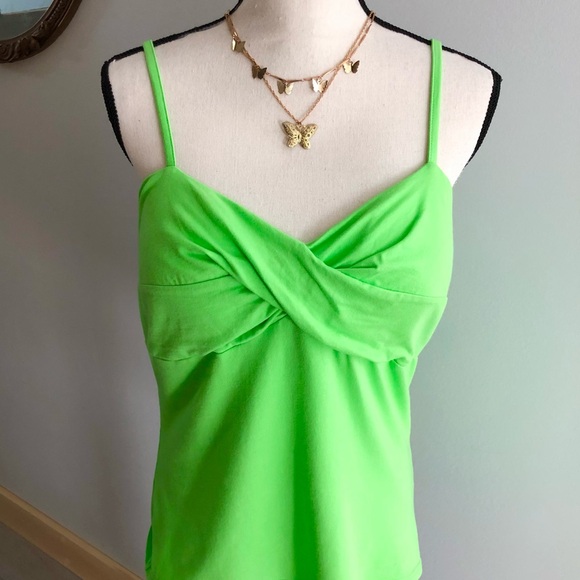 No Boundaries Lime Green Padded Tank Top Size XXL - Picture 1 of 7